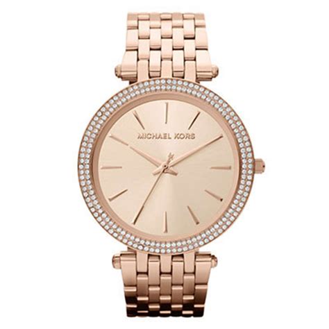 michael kors rose gold darci glitz watch|michael kors watch bands.